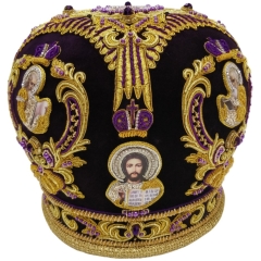Митра  "Корона"  фиолетовая