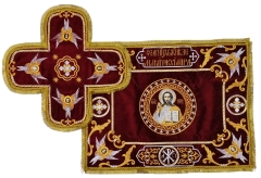 Покровцы та воздух с вишивкой,икона Спаситель 