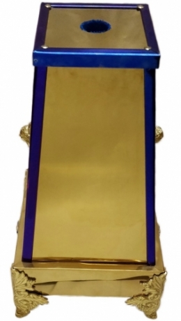 Підставка 31х31см низ 18,5х18,5см верх (висота 60см), малий хрест, литі ніжки, ангели, гудзики 