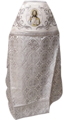 Облачення священника комбіноване з парчі, з вишитим опліччям, візерунок &quot;Нова вишивка&quot;