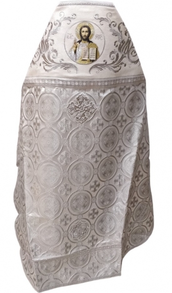 Облачение священника комбинированное из парчи, с вишитим оплечием, узор