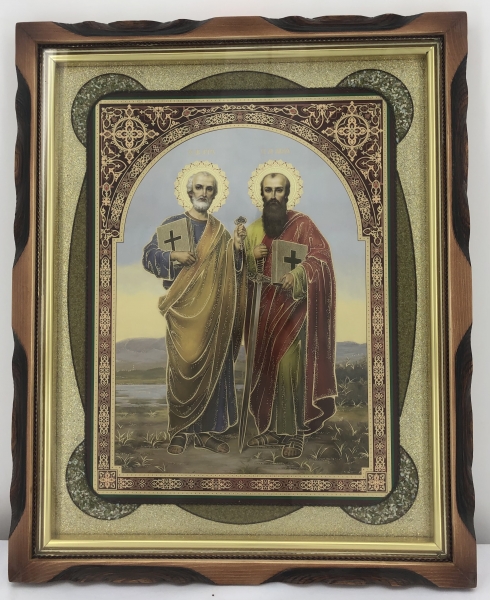 Икона свящ. Петра и свящ. Павла 44х54