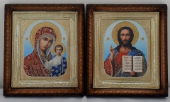 Ікони &quot;Вінчальна пара&quot; блак. фон 22,5х25,5