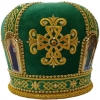 Митра "Крест" зелёная