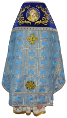Облачення священника комбіноване з парчі &quot;Покровський хрест&quot;, з вишитим опліччям, вишивка &quot;Новий візерунок&quot;
