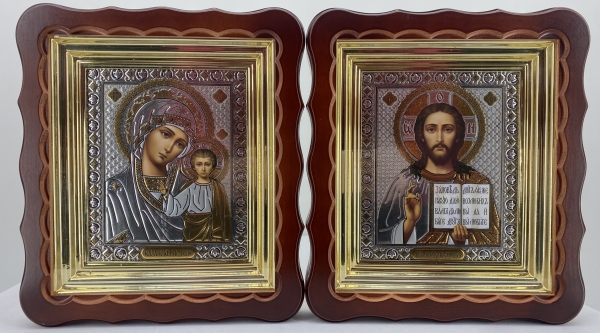 Ікони "Вінчальна пара" ((літ прям. роза)) кор. без пат.) 27х24см