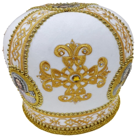 Митра "Хрест" белая