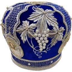Митра  "Виноград"  синяя