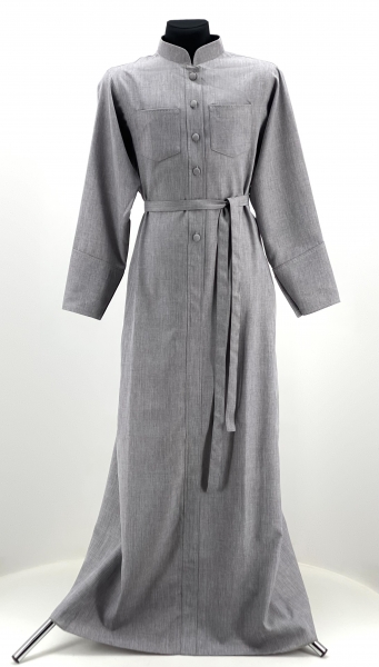 Підрясник з вишивкою, грецького пошиву, тканина льон-габардин