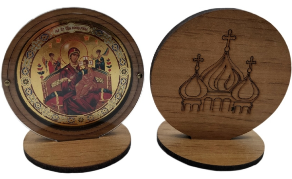 Икона Спасителя на подставке 6х6