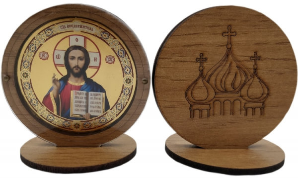 Икона Спасителя на подставке 6х6