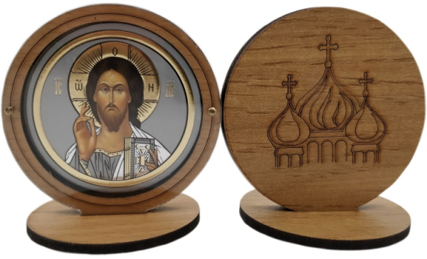 Икона Спасителя на подставке 6х6