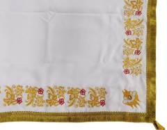 Накидка "Колос" с дешёвой бахрамой