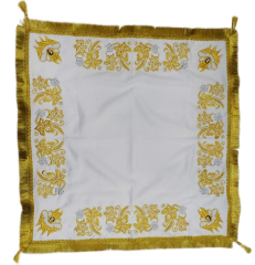 Накидка "Колос" с дешёвой бахрамой