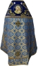 Облачення священника комбіноване з парчі "Грецький хрест", з вишитим опліччям, вишивка"Роза"