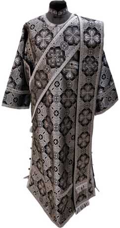 Стихар дияконський з подвійним орарем і поручами