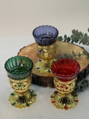 Лампада настільна, камінчики, висота 13см