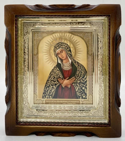 Икона Богородицы "Остробрамская" 19х17