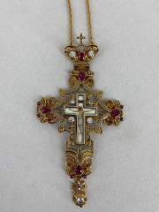 Хрест наперстний 16х8см, позолота