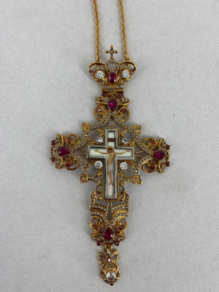 Хрест наперстний 16х8см, позолота