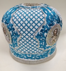 Митра  "Сетка" белая