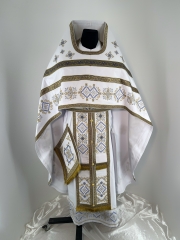 Облачення священника, вишите на габардині, вишивка "Вишиванка"