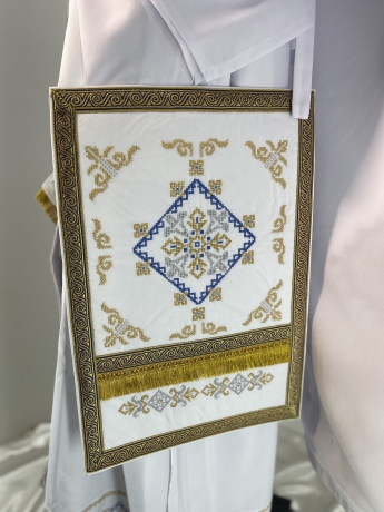 Облачення священника, вишите на габардині, вишивка "Вишиванка"