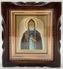 Ікона свт. преп. Іов Почаївський 19х17