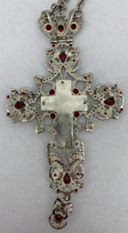 Хрест наперстний 16х8см, нікель