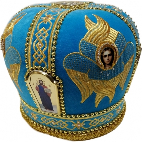 Митра Херувим голубая