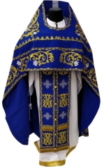 Облачення священника, вишите на габардині, вишивка &quot;Роза&quot; з вишитим галуном