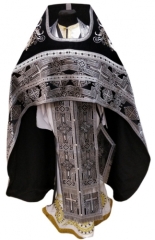 Облачення священника комбіноване з парчі &quot;Покровський хрест&quot;, з вишитим опліччям, Вишивка &quot;Нова вишивка&quot;