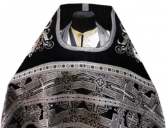 Облачення священника комбіноване з парчі &quot;Покровський хрест&quot;, з вишитим опліччям, Вишивка &quot;Нова вишивка&quot;