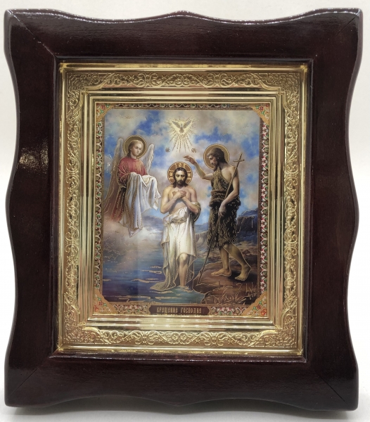 Икона Крещения Господня 19х17