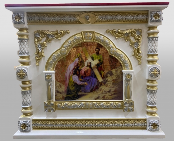 Престол 100х100см внутр. (103х124х124см) на 1 колону