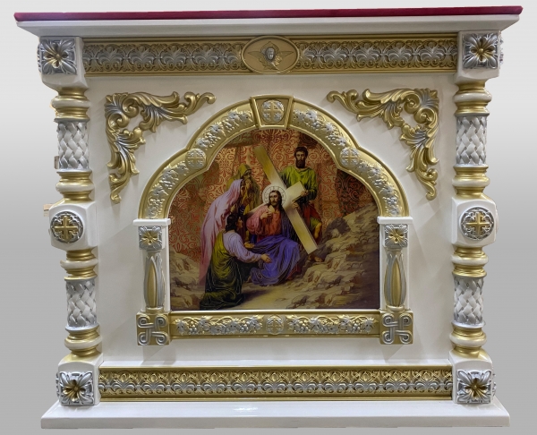 Престол 100х100см внутр. (103х124х124см) на 1 колону