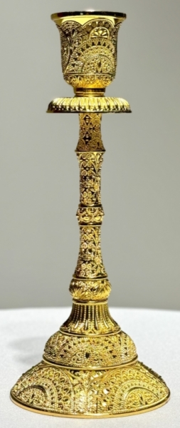 Підсвічник напрестольний зол. (Кит.) 19х8см