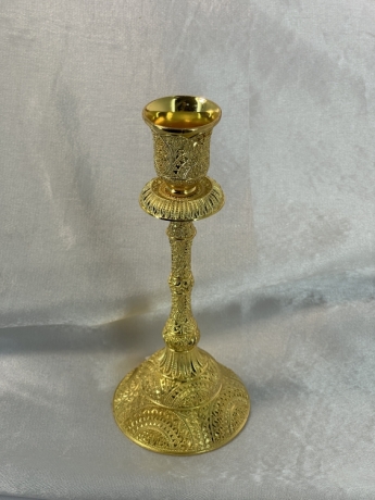 Підсвічник напрестольний зол. (Кит.) 19х8см