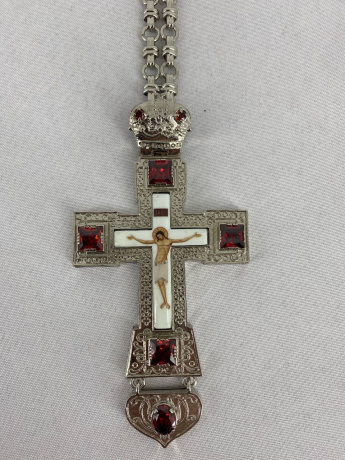 Хрест наперстний 13х7см, нікель