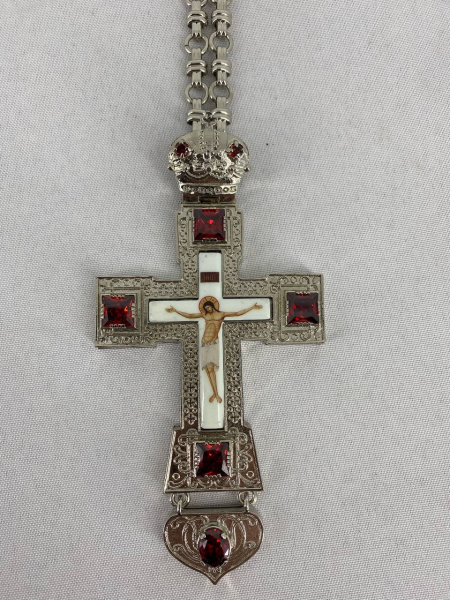 Хрест наперстний 13х7см, нікель