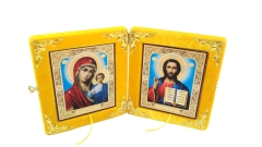 Складень оксамитовий, жовтий під лик 10х12