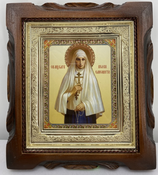 Ікона св. муч. благ. вел. кн. Элізавета 19х17