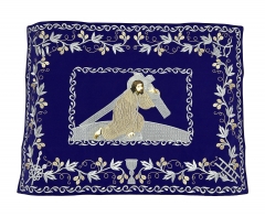 Покровці та воздух з вишивкою &quot;Несіння Хреста&quot;, з вишитим галуном