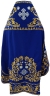 Облачение священника, вишитое на габардине, вишивка "Роза" с вишитим галуном