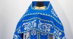 Облачення священника, вишите на габардині, вишивка &quot;Троянда&quot; з вишитим галуном