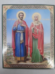 Ікона св. муч. Адріан та Наталія
