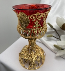 Лампада напрестольна вис. (Кит.) 21х10,5см