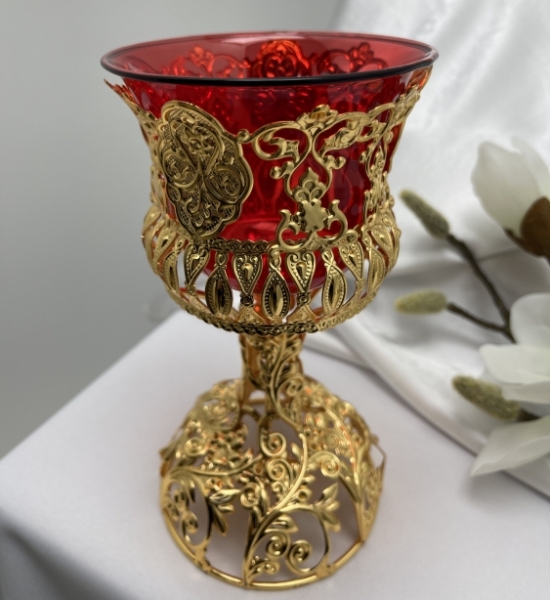 Лампада напрестольна вис. (Кит.) 21х10,5см