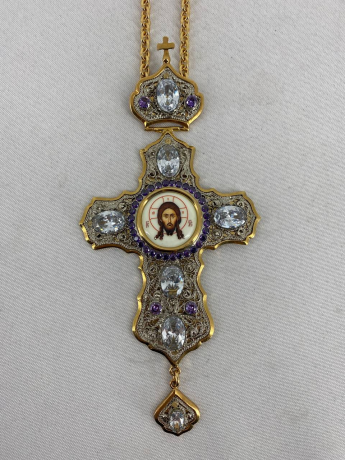 Хрест наперстний 18,5х8см комбінований