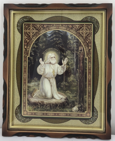Икона прп. Серафим Саровский 44х54